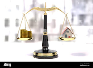 a balanca da justica com moedas