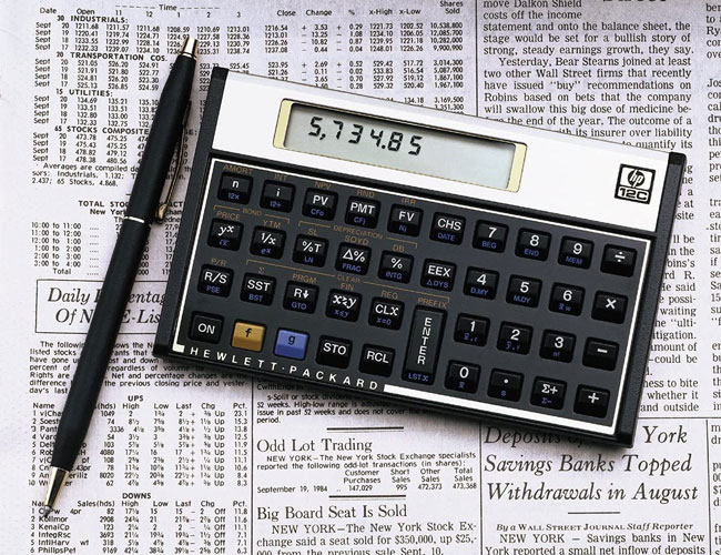 calculadora financeira com graficos e numeros