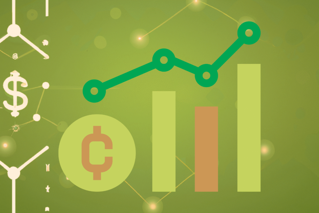 caminho com moedas e crescimento financeiro