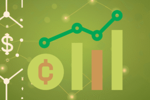 caminho com moedas e crescimento financeiro