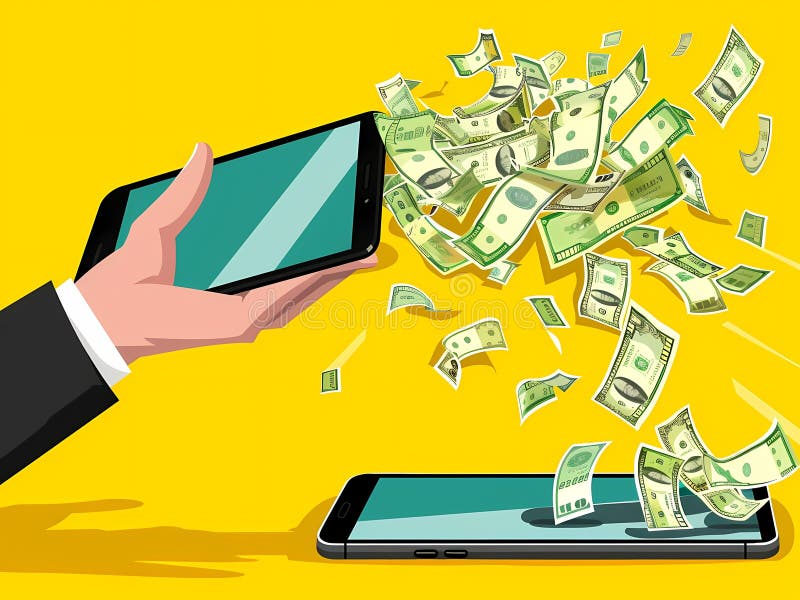 celular e dinheiro em maos