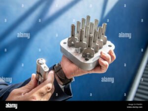 chave de empresa em maos de funcionario