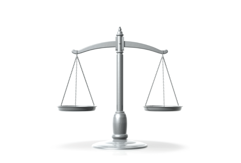 escala de justica com balanca equilibrada