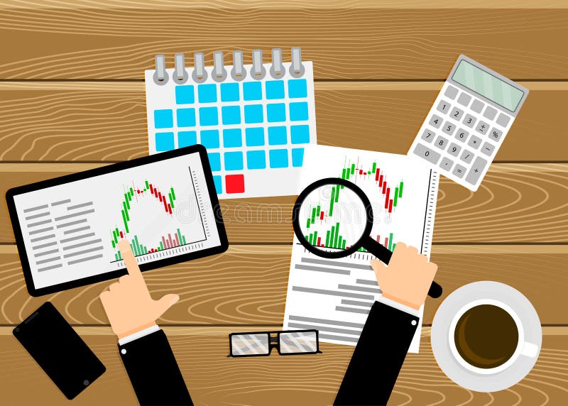 ilustracao de bancos trocando documentos financeiros