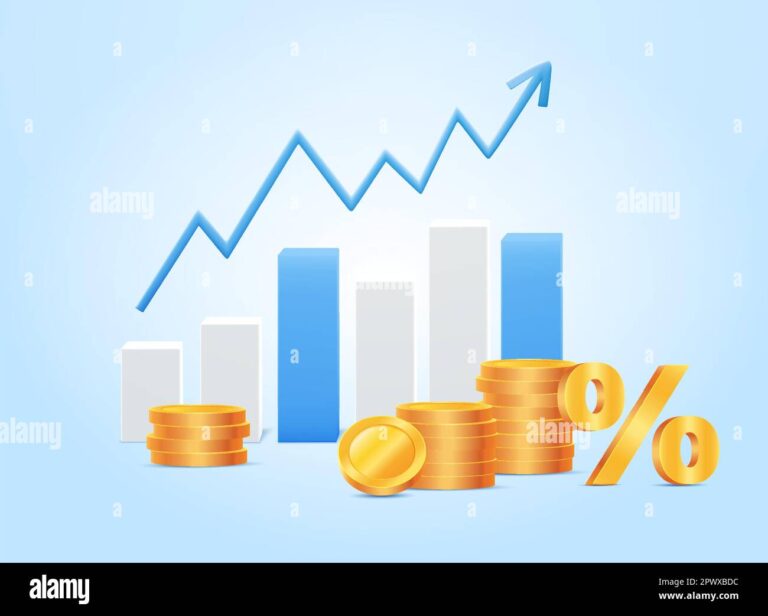 ilustracao de investimentos financeiros e crescimento