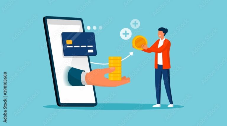 ilustracao de um cliente recebendo reembolso