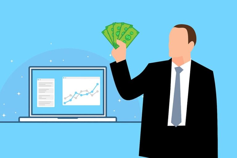 ilustracao de um empreendedor analisando documentos