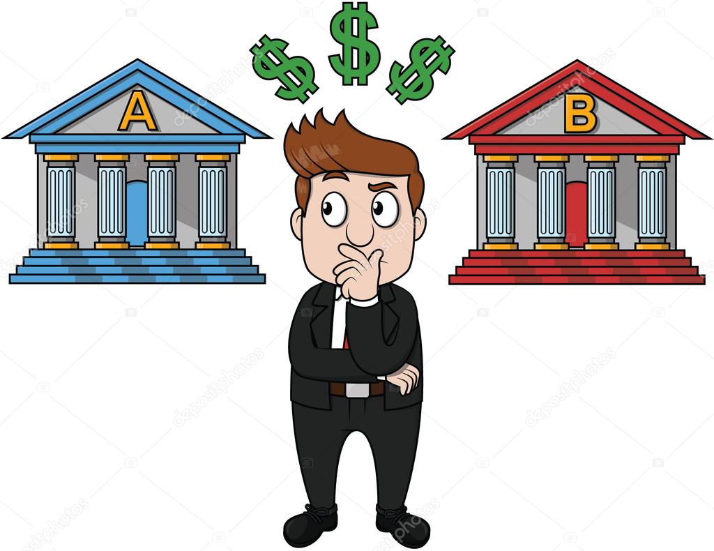 ilustracao de uma conta bancaria confusa