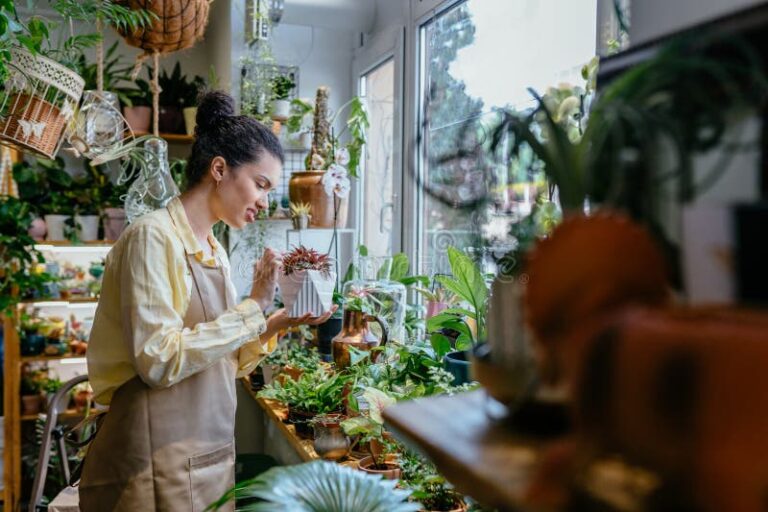 imagem de um empreendedor segurando uma planta