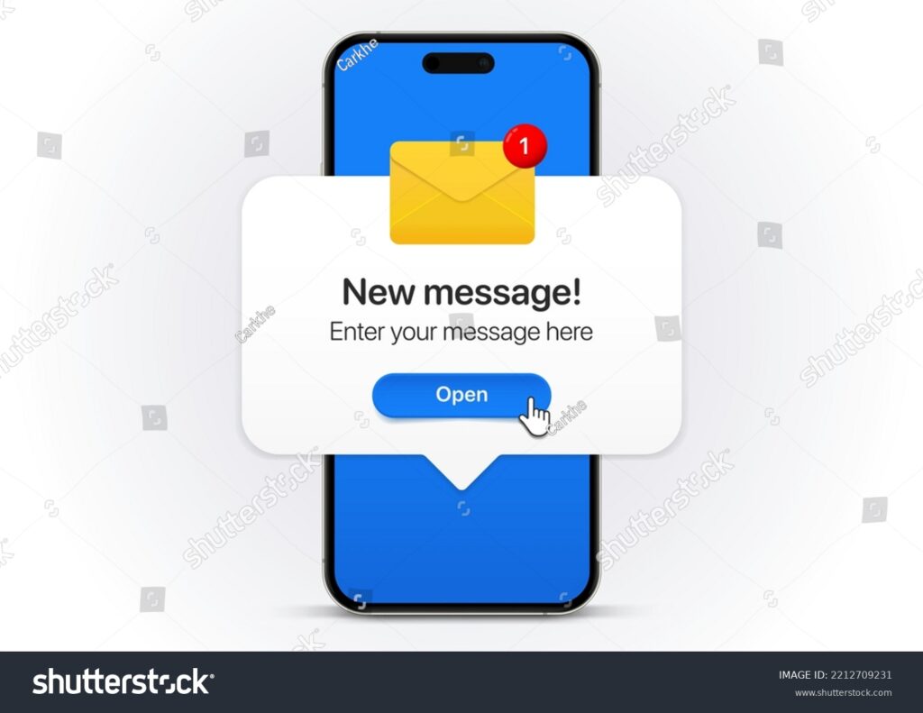 imagens de smartphones com mensagens abertas