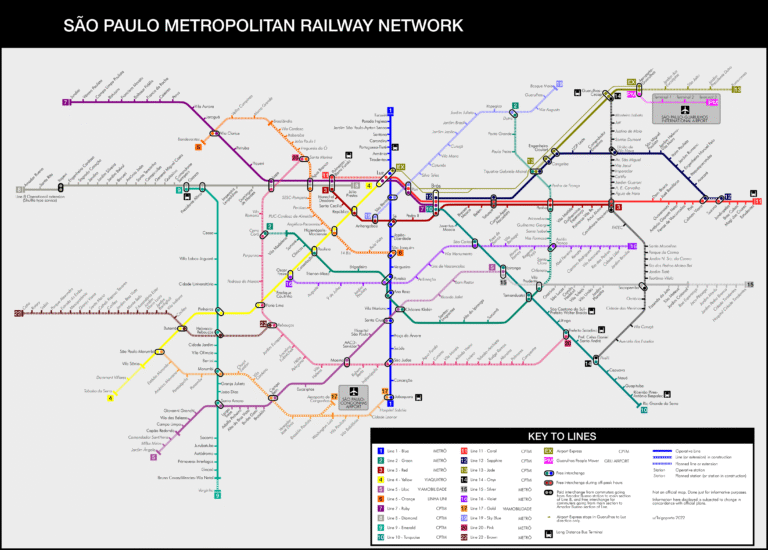 mapa de sao paulo com icones de servicos