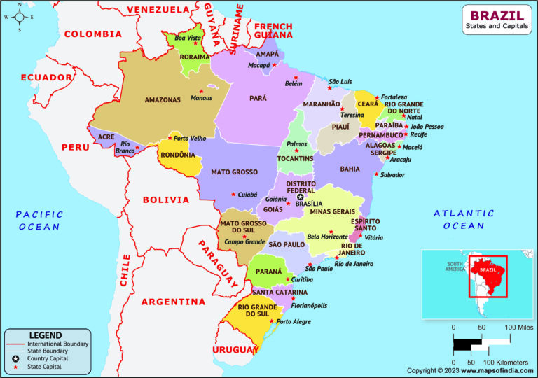 mapa do brasil com estados e capitais