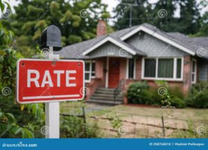 predio residencial com sinalizacao de taxas