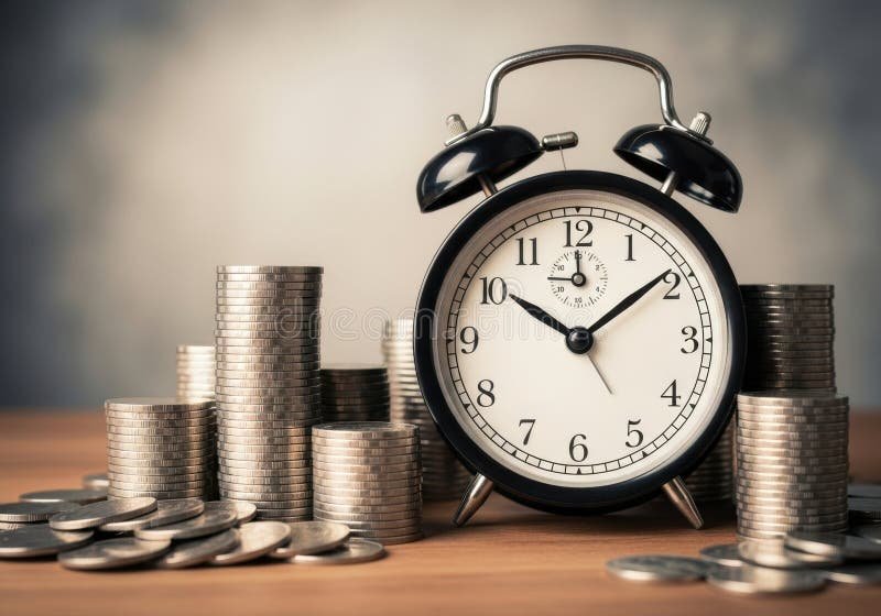 Quanto Tempo o INSS Leva para Pagar Atrasados de Benefícios 1 relogio com moedas representando tempo e dinheiro 1