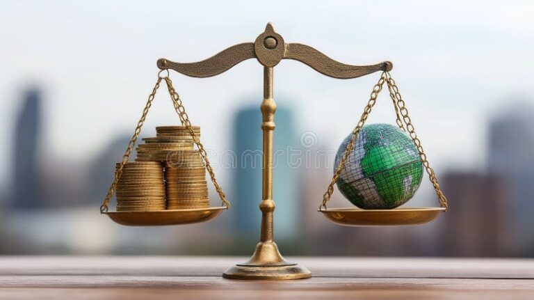 uma balanca simbolizando equilibrio financeiro