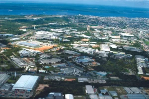 vista aerea da zona franca de manaus